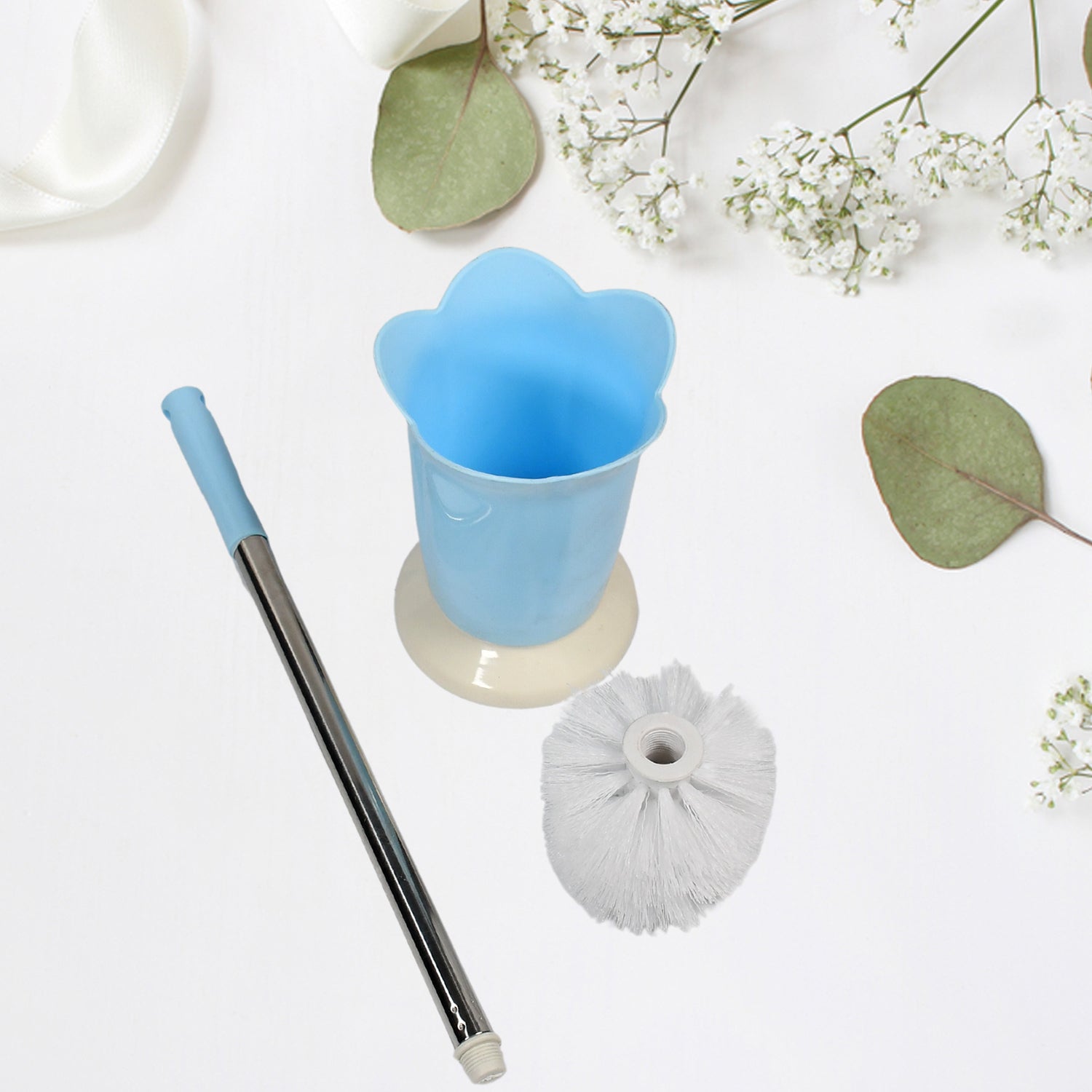 4673 Premium Toilet Plastic Brush with Holder Stand Western and Indian Toilet Bathroom Cleaning DeoDap 4673 Premium Toilet Plastic Brush with Holder Stand Western and Indian Toilet Bathroom Cleaning DeoDap